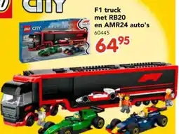 Happyland F1 truck met RB20 en AMR24 auto's aanbieding