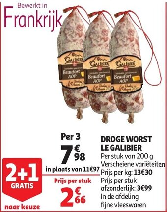 Droge Worst Le Galibier