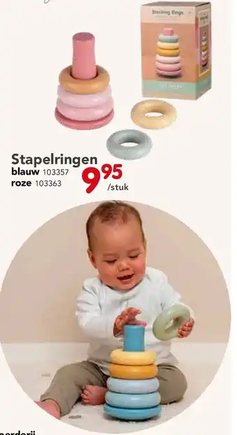 Happyland Stapelringen blauw aanbieding