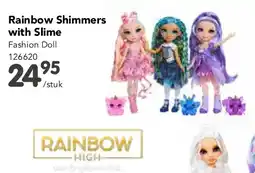 Happyland Rainbow Shimmers with Slime Fashion Doll aanbieding