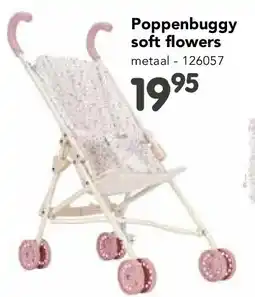 Happyland Poppenbuggy soft flowers metaal aanbieding