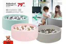 Happyland Ballenbad incl 200 ballen - Ø7cm 85x30cm grijs aanbieding