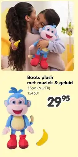 Happyland Boots plush met muziek & geluid 33cm (NL/FR) aanbieding
