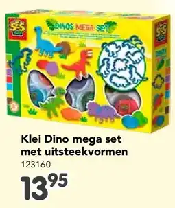 Happyland Klei Dino mega set met uitsteekvormen aanbieding