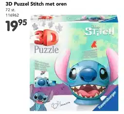 Happyland 3D Puzzel Stitch met oren aanbieding