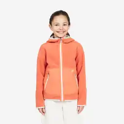 Decathlon Warm en omkeerbaar fleecevest voor zeilen voor kinderen 500 oranje/beige aanbieding
