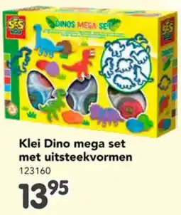 Happyland SES Klei Dino mega set met uitsteekvormen 123160 aanbieding
