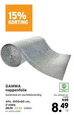 GAMMA GAMMA noppenfolie aanbieding