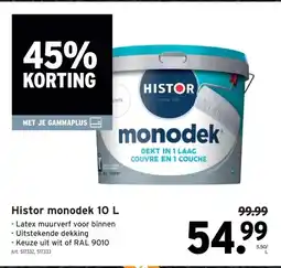 GAMMA Histor monodek 10 L aanbieding