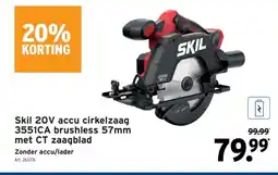 GAMMA Skil 20V accu cirkelzaag 3551CA brushless 57mm met CT zaagblad aanbieding
