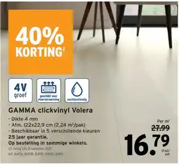 GAMMA GAMMA clickvinyl Volera aanbieding