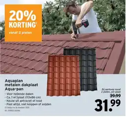 GAMMA Aquaplan metalen dakplaat Aqua-pan aanbieding