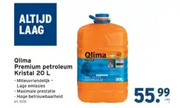 GAMMA Qlima Premium petroleum Kristal 20 L aanbieding