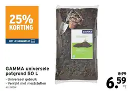 GAMMA GAMMA universele potgrond 50 L aanbieding