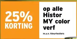GAMMA 25% KORTING op alle Histor MY color verf aanbieding