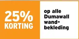 GAMMA 25% KORTING op alle Dumawall wand- bekleding aanbieding