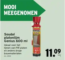 GAMMA Soudal platenlijm Genius 600 ml aanbieding