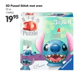 Happyland 3D Puzzel Stitch met oren 11696 aanbieding