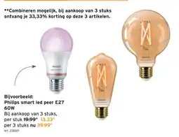 GAMMA Bijvoorbeeld: Philips smart led peer E27 60W aanbieding