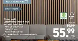 GAMMA Bijvoorbeeld: Lattenwandpaneel in MDF met echt houtfineer aanbieding