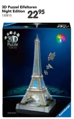 Happyland 3D Puzzel Eifeltoren Night Edition 130815 aanbieding