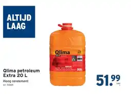 GAMMA Qlima petroleum Extra 20 L aanbieding
