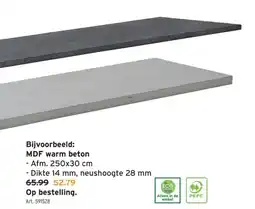 GAMMA Bijvoorbeeld: MDF warm beton aanbieding