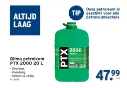 GAMMA Qlima petroleum PTX 2000 20 L aanbieding