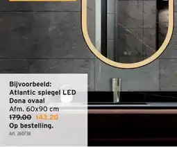 GAMMA Bijvoorbeeld: Atlantic spiegel LED Dona ovaal aanbieding