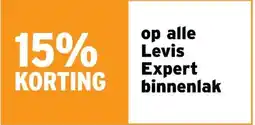 GAMMA 15% KORTING op alle Levis Expert binnenlak aanbieding