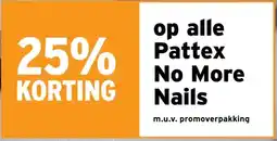 GAMMA 25% KORTING op alle Pattex No More Nails aanbieding