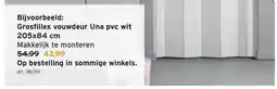 GAMMA Bijvoorbeeld: Grosfillex vouwdeur Una pvc wit 205x84 cm aanbieding