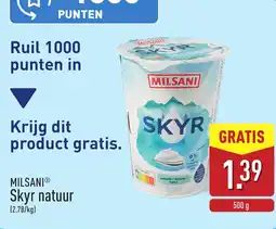 ALDI Milsani skyr natuur aanbieding