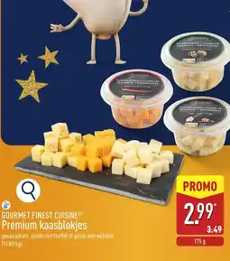 ALDI Gourmet finest cuisine premium kaasblokjes aanbieding