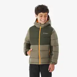 Decathlon Dikke gewatteerde kinderjas Pike Lake groen aanbieding