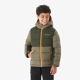 Decathlon Dikke gewatteerde kinderjas Pike Lake groen aanbieding