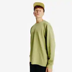 Decathlon Herenshirt met lange mouwen Elementals kaki aanbieding