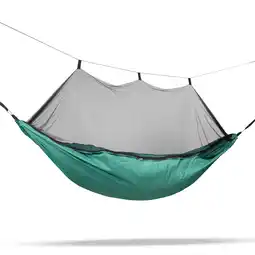 Decathlon Travelnet Hangmat met klamboe L240 x B140 - Groen - 1 pers aanbieding