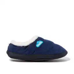 Decathlon Pantoffels Nuvola blauw gewatteerd met rubberen zool aanbieding
