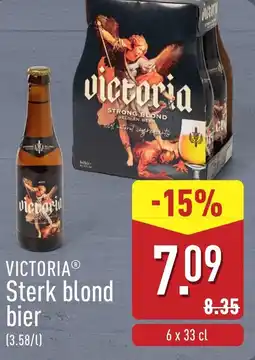 ALDI Victoria sterk blond bier aanbieding