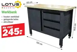 Van Cranenbroek Lotus Gerate Werkbank aanbieding