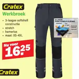 Van Cranenbroek Cratex Werkbroek aanbieding