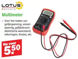 Van Cranenbroek Lotus Gerate Multimeter aanbieding
