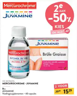 Di Mercurochrome Juvamine aanbieding