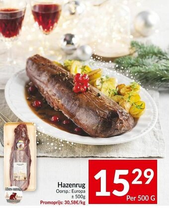 Intermarché Hazenrug 500g aanbieding