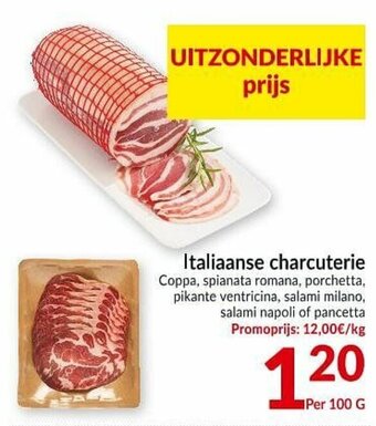Intermarché Italiaanse charcuterie 100g aanbieding