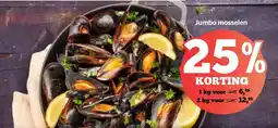 Spar Jumbo Mosselen aanbieding