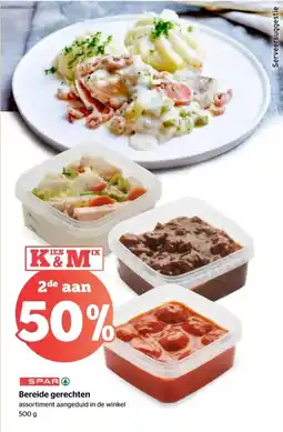 Spar Bereide gerechten aanbieding