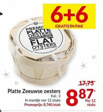 Intermarché Platte Zeeuwse oesters aanbieding