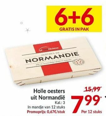 Intermarché Holle oesters uit Normandie aanbieding